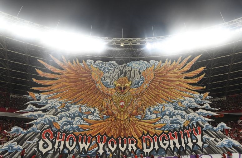 La Grande Indonesia siapkan tifo spesial saat Indonesia jamu China