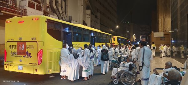 Bus shalawat gratis antar jemaah ke Masjidil Haram 24 jam nonstop Bus shalawat gratis antar jemaah ke Masjidil Haram 24 jam nonstop