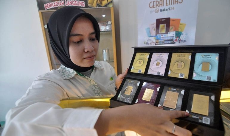 Emas di Pegadaian Minggu ada yang tembus ke angka Rp2,002 juta/gram Emas di Pegadaian Minggu ada yang tembus ke angka Rp2,002 juta/gram