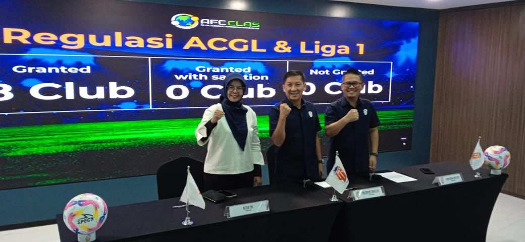 Rilis Club Licensing Cycle 2024/2025, PT LIB: Semua klub liga 1 lolos Rilis Club Licensing Cycle 2024/2025, PT LIB: Semua klub liga 1 lolos