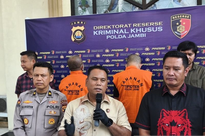 Polda Jambi tangkap dua pengepul emas mentah hasil Peti
