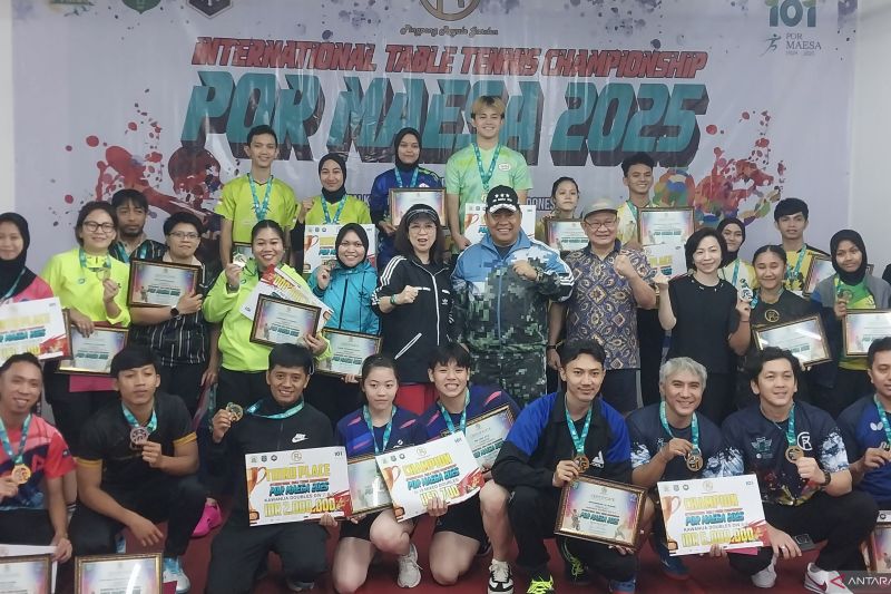 Indonesia dominasi juara Turnamen Tenis Meja Internasional POR Maesa