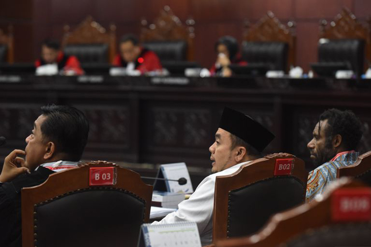 MK tak terima sengketa rekapitulasi ulang Pilkada Puncak Jaya MK tak terima sengketa rekapitulasi ulang Pilkada Puncak Jaya