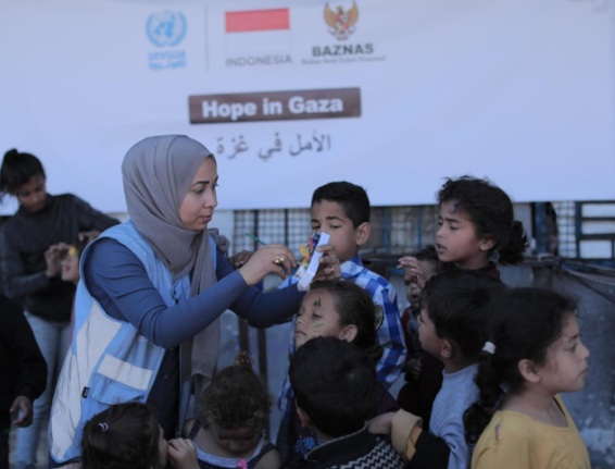BAZNAS RI bantu pemulihan psikososial dan program padat karya bagi 33.000 warga Gaza BAZNAS RI bantu pemulihan psikososial dan program padat karya bagi 33.000 warga Gaza