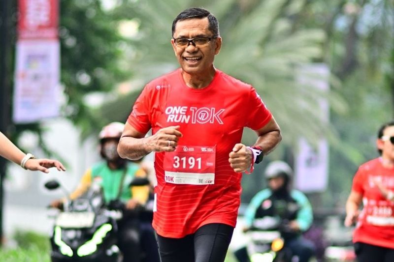 Saleh Husin tuntaskan One Run sejauh 10 km Saleh Husin tuntaskan One Run sejauh 10 km