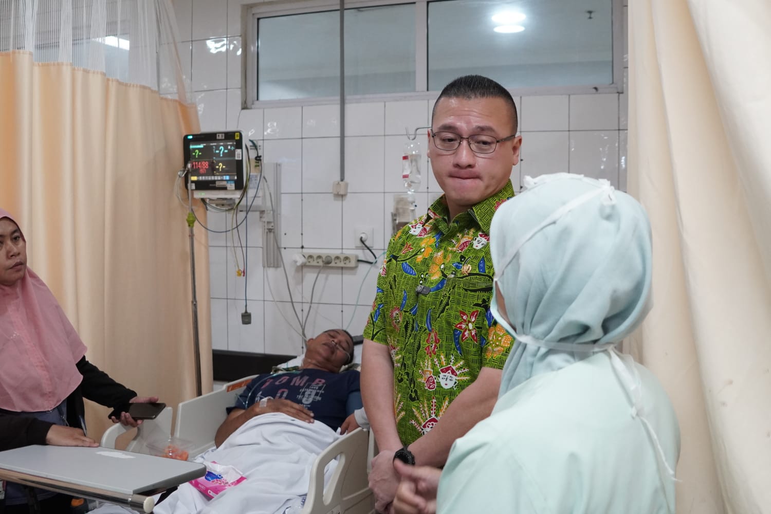 Respon aduan pasien di RSUD Cengkareng, anggota DPRD DKI Kenneth tinjau ke lokasi