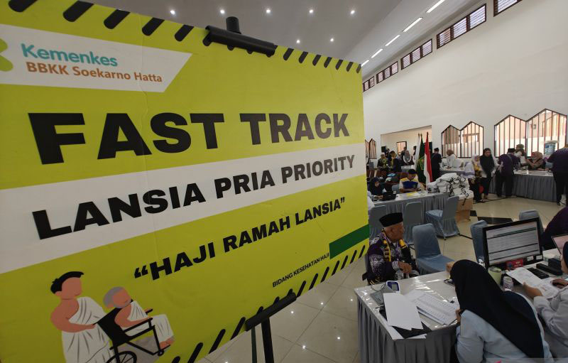 Kloter 1 jamaah calon haji Jakarta siap diberangkatkan ke Tanah Suci