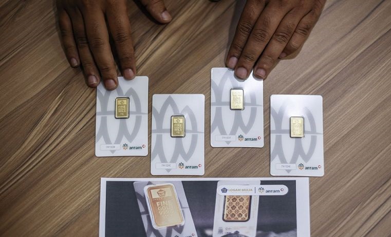 Emas Antam pada Rabu naik tipis Rp2.000 menjadi Rp1,886 juta per gram