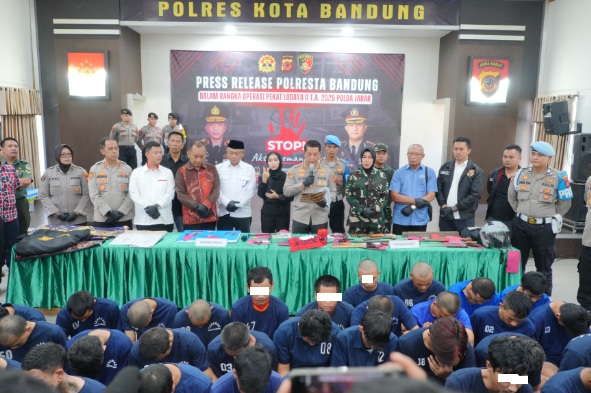Polresta Bandung amankan ratusan preman dalam Operasi Pekat Lodaya 2025 Polresta Bandung amankan ratusan preman dalam Operasi Pekat Lodaya 2025