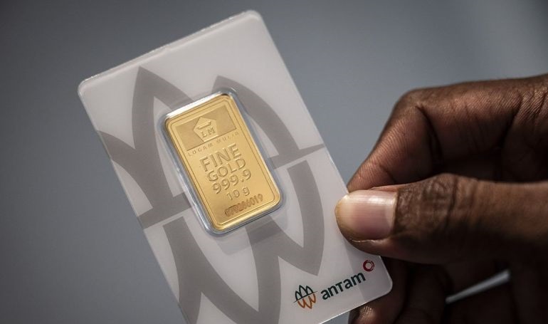 Harga emas Antam terus merosot, kini Rp1,874 juta per gram