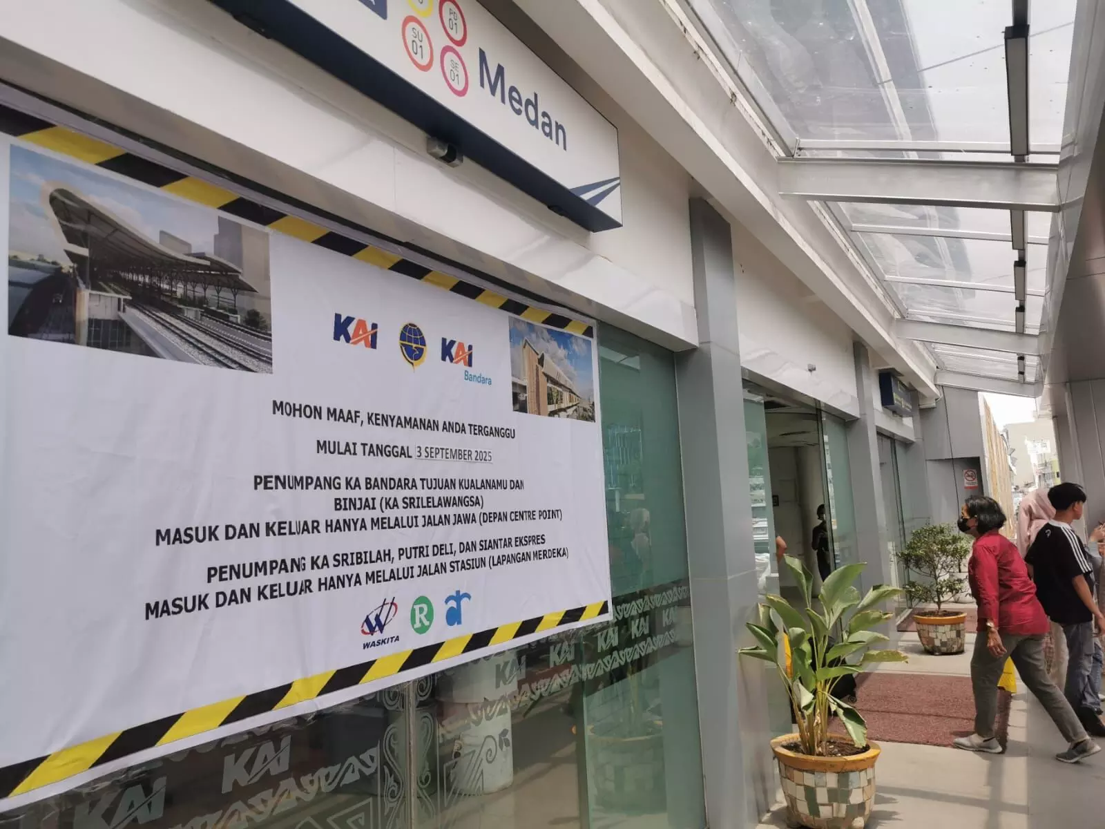 PT KAI Divre I Sumut akan bongkar JPO penumpang di Stasiun Medan PT KAI Divre I Sumut akan bongkar JPO penumpang di Stasiun Medan