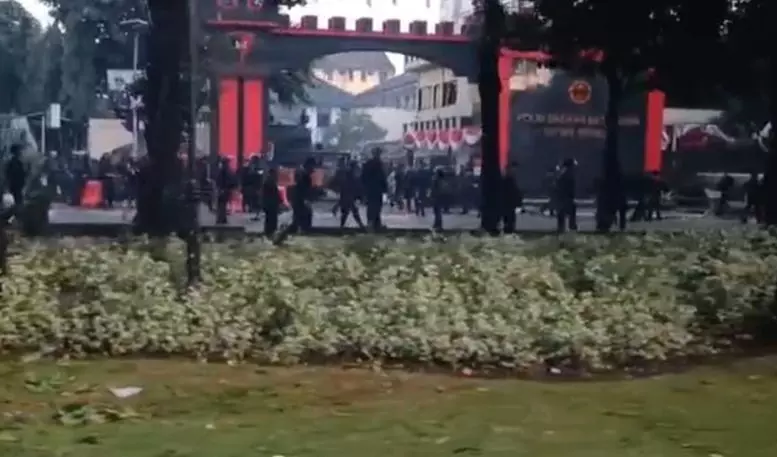 Anggota masih jaga ketat Mako Brimob Kwitang Anggota masih jaga ketat Mako Brimob Kwitang