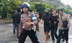 Polda Bali tangkap 22 peserta aksi demonstrasi di Denpasar