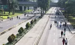 Kondisi Jakarta mulai normal, warga ramaikan CFD di Jalan Sudirman Kondisi Jakarta mulai normal, warga ramaikan CFD di Jalan Sudirman