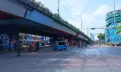 Jalan di depan Mako Brimob Kwitang sudah bisa dilalui kendaraan Jalan di depan Mako Brimob Kwitang sudah bisa dilalui kendaraan