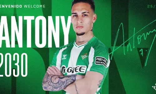 Real Betis resmi capai kesepakatan boyong Antony dari Man United Real Betis resmi capai kesepakatan boyong Antony dari Man United