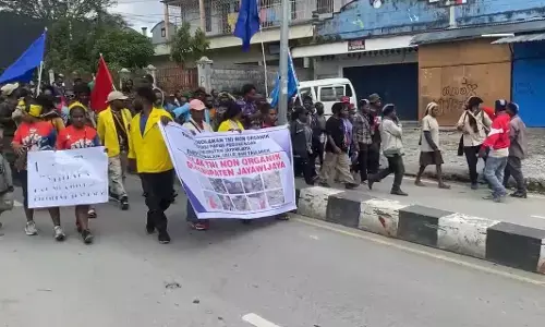 Ribuan personel polisi amankan unjuk rasa di empat wilayah di Papua