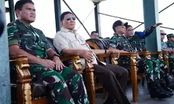 Panglima TNI dampingi Menhan RI tinjau latihan puncak Super Garuda Shield
