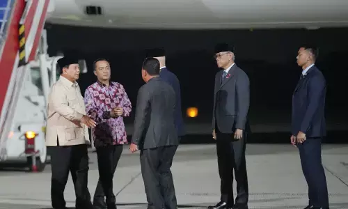 Prabowo tiba di Tanah Air Rabu malam, langsung kembali dari di Tiongkok