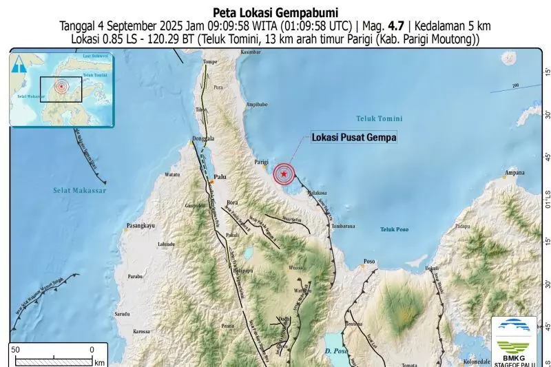 BMKG: Gempa dangkal tak berpotensi tsunami guncang Parigi Moutong BMKG: Gempa dangkal tak berpotensi tsunami guncang Parigi Moutong
