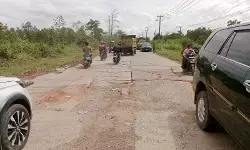 Viral di medsos, warga minta Gubernur Sumsel tangani jalan rusak