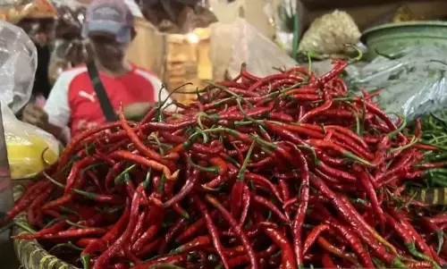 Harga cabai rawit Rp40.972/kg, bawang merah Rp42.054/kg