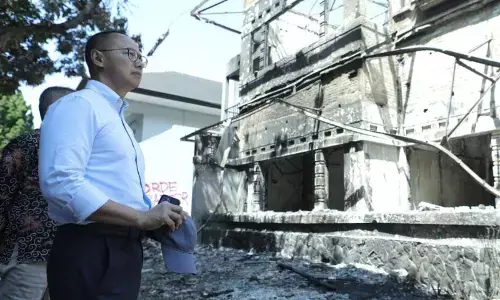 Wisma MPR dibakar, Eddy Soeparno minta tak ada lagi aksi anarkis Wisma MPR dibakar, Eddy Soeparno minta tak ada lagi aksi anarkis