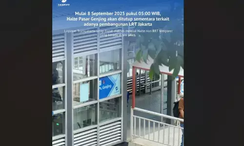 Halte Transjakarta Pasar Genjing dialihkan sementara mulai pekan depan Halte Transjakarta Pasar Genjing dialihkan sementara mulai pekan depan