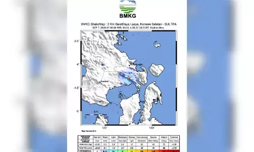 Aktivitas sesar yang menyebabkan gempa melanda Konsel Aktivitas sesar yang menyebabkan gempa melanda Konsel