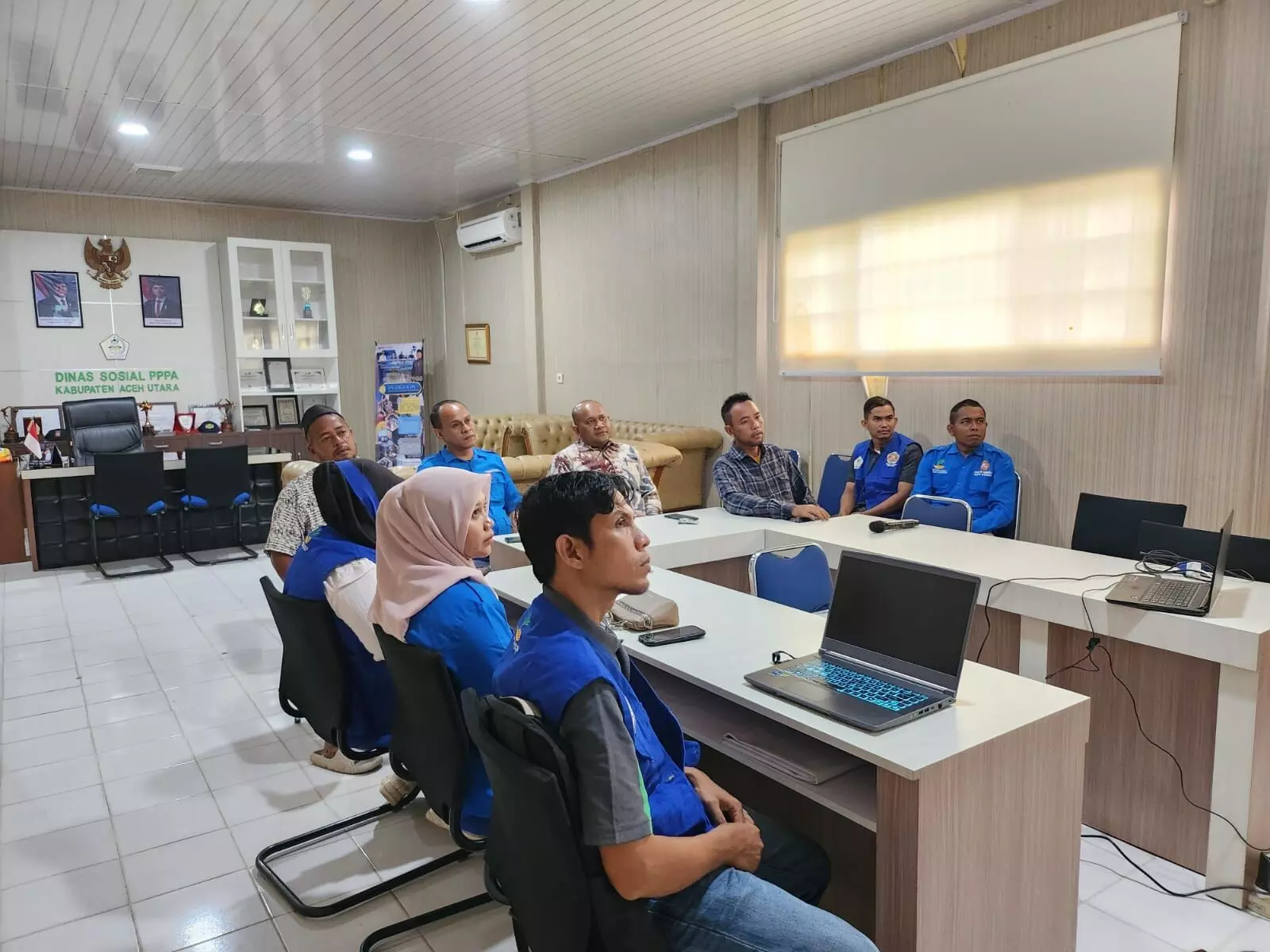 Mensos sapa Dinsos P3A Aceh Utara di sosialisasi Permensos Karang Taruna Mensos sapa Dinsos P3A Aceh Utara di sosialisasi Permensos Karang Taruna