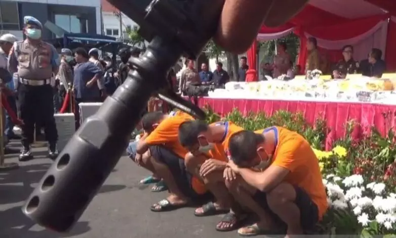 Polrestabes Surabaya gagalkan peredaran 84,7 kilogram sabu-sabu