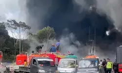 Damkar: Kerugian kebakaran pabrik ban bekas di Konsel capai Rp1 miliar