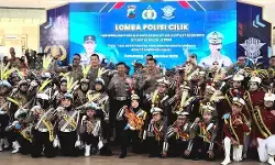 Sebanyak 15 peleton polisi cilik ikuti lomba tertib berlalu-lintas