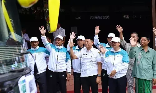 Lepas 343 kontingen PORSEMA XIII, Bupati Kudus: Tunjukkan prestasi Lepas 343 kontingen PORSEMA XIII, Bupati Kudus: Tunjukkan prestasi