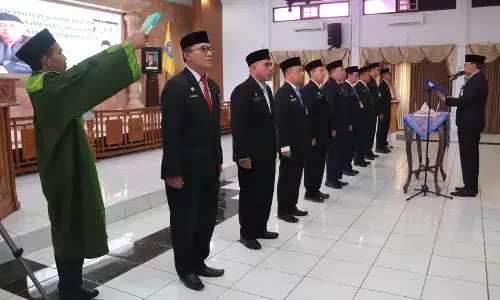 Optimalisasi tugas pemerintahan, Wali Kota Tegal rotasi sepuluh pejabat JPTP Optimalisasi tugas pemerintahan, Wali Kota Tegal rotasi sepuluh pejabat JPTP