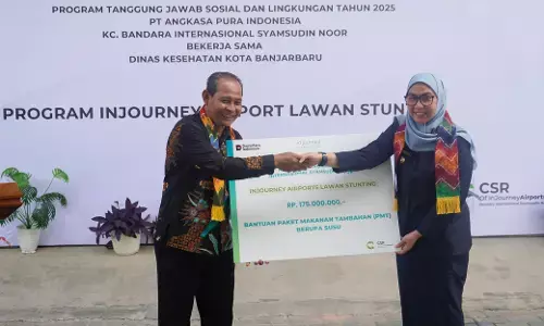 Lawan Stunting, Bandara Internasional Syamsudin Noor salurkan bantuan PMT Balita di Banjarbaru Lawan Stunting, Bandara Internasional Syamsudin Noor salurkan bantuan PMT Balita di Banjarbaru