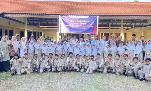 PGE latih kemampuan literasi pelajar SD di Syamtalira Aron PGE latih kemampuan literasi pelajar SD di Syamtalira Aron