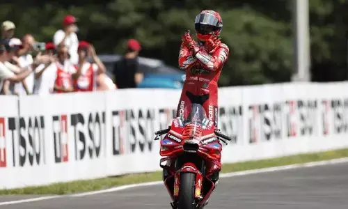 Marc Marquez puas dengan hasil hari pertama di Misano Marc Marquez puas dengan hasil hari pertama di Misano