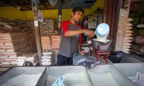 Harga beras medium turun Rp13.717/kg, gula Rp18.050/kg Harga beras medium turun Rp13.717/kg, gula Rp18.050/kg