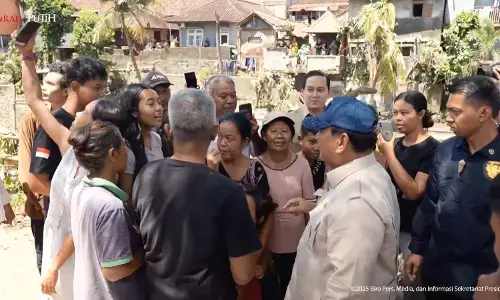 Presiden Prabowo kunjungi rumah warga terdampak banjir Bali