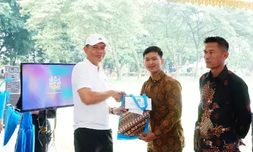 Jalan santai semarakkan Haornas ke 42 di Langkat Jalan santai semarakkan Haornas ke 42 di Langkat