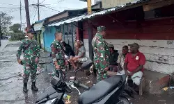 Jaga keamanan wilayah, Kodim 1710/Mimika gelar patroli humanis di wilayah binaan