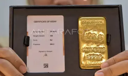 Harga emas Antam, Galeri24, dan UBS di Pegadaian hari ini kompak turun Harga emas Antam, Galeri24, dan UBS di Pegadaian hari ini kompak turun