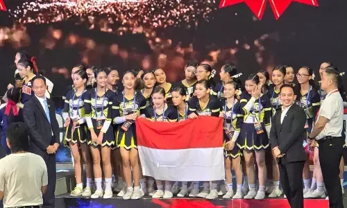 Tim Cheerleading Indonesian Cheer Association sabet 4 medali kejuaraan Internasional di Thailand Tim Cheerleading Indonesian Cheer Association sabet 4 medali kejuaraan Internasional di Thailand