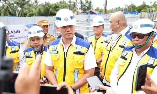 AHY tinjau proyek pengendalian banjir Bengkulu, semangat lindungi masyarakat