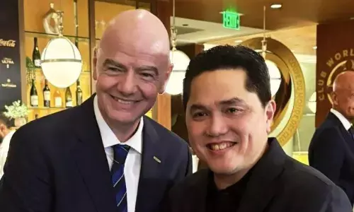 Presiden FIFA sambut Erick Thohir sebagai Menpora baru Presiden FIFA sambut Erick Thohir sebagai Menpora baru
