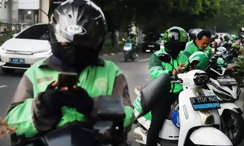 Aksi ojol di DPR sepi, komunitas Jakarta Utara tolak komisi 10% Aksi ojol di DPR sepi, komunitas Jakarta Utara tolak komisi 10%