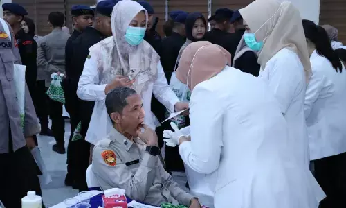 Polda Banten gandeng ISPMI edukasi kesehatan mulut personel Polda Banten gandeng ISPMI edukasi kesehatan mulut personel