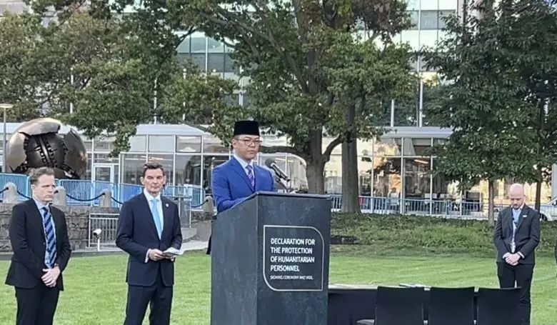 RI teken deklarasi perlindungan personel kemanusiaan di New York RI teken deklarasi perlindungan personel kemanusiaan di New York