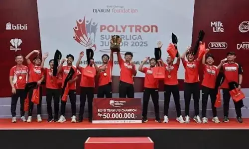 Polytron Superliga Junior 2025 usai, Piala Sigit Budiarto & Liem Swie King dibawa PB Djarum Polytron Superliga Junior 2025 usai, Piala Sigit Budiarto & Liem Swie King dibawa PB Djarum
